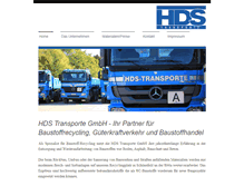 Tablet Screenshot of hds-transporte.de